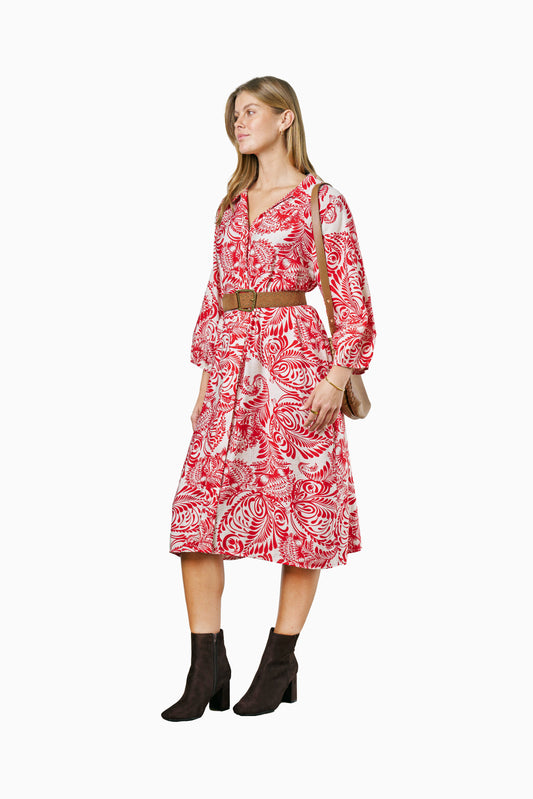 Antonia Dress - Red