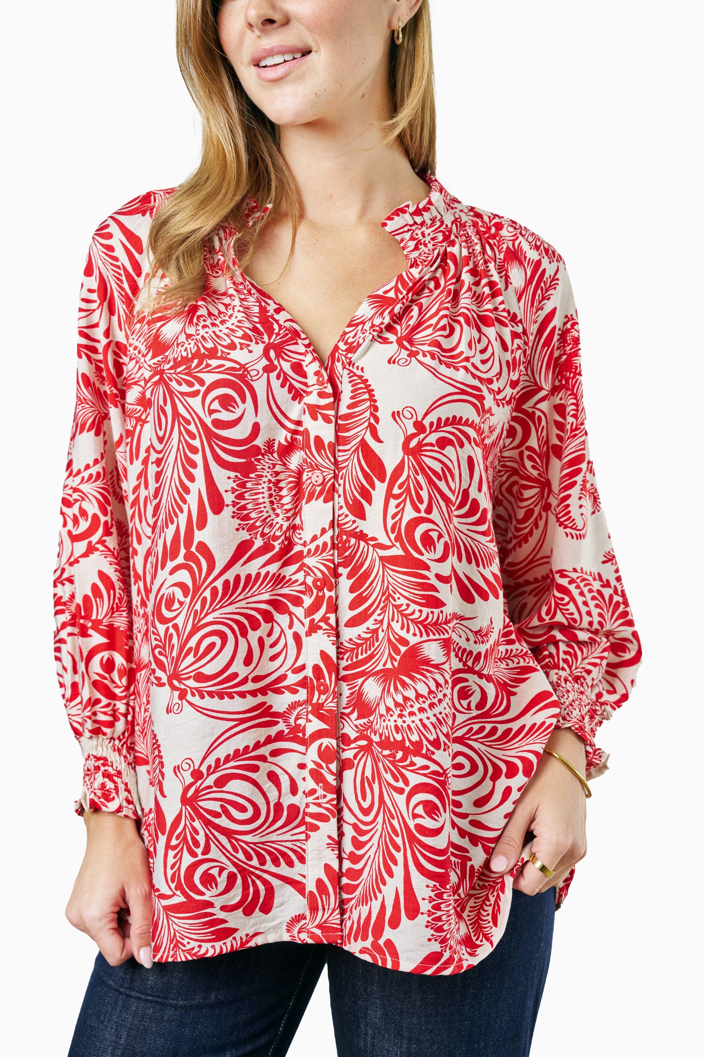 Antonia Shirt-Red
