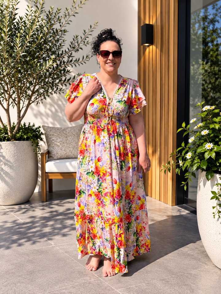 Freyja Maxi Dress – Multi Floral