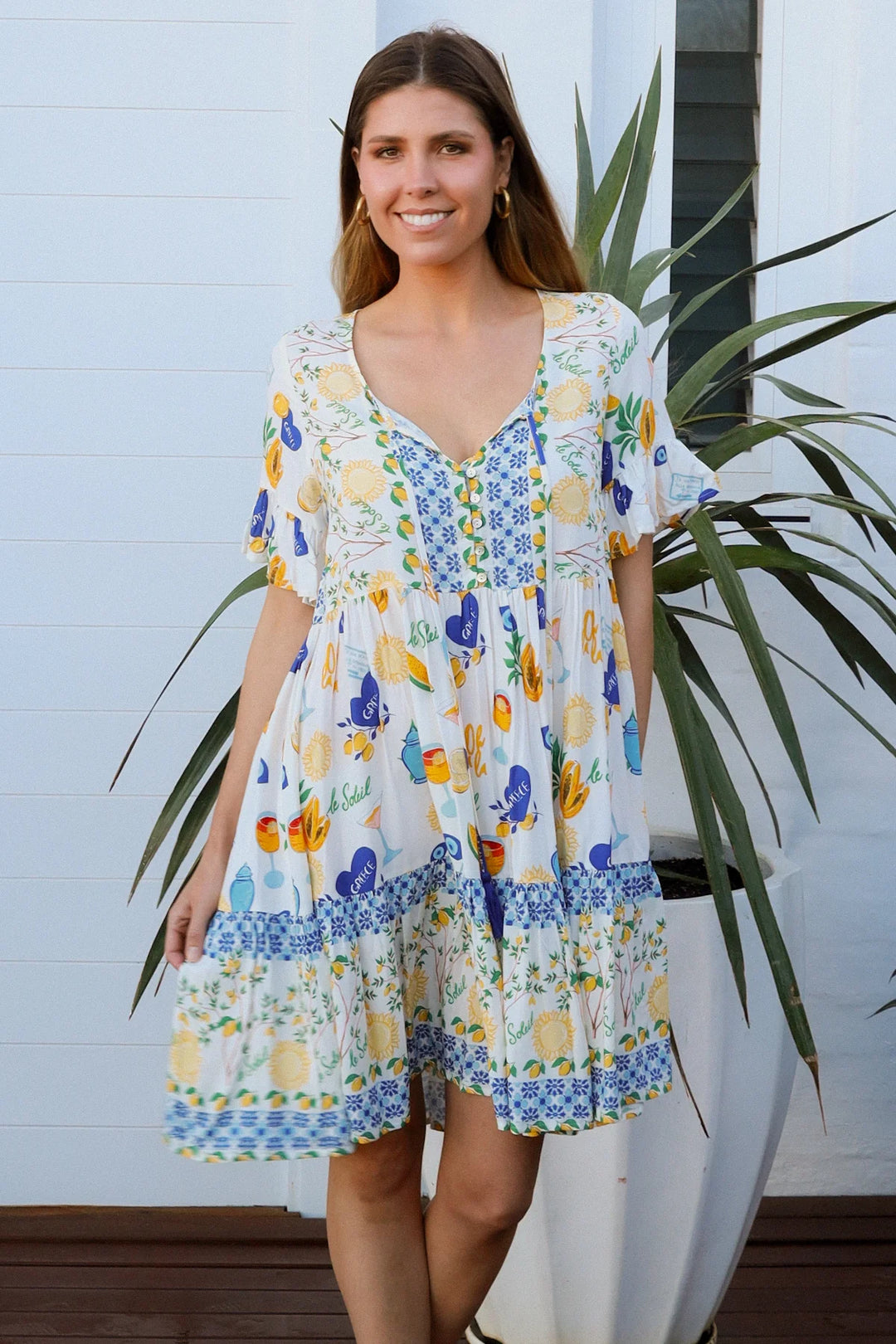 Abby Dress- White
