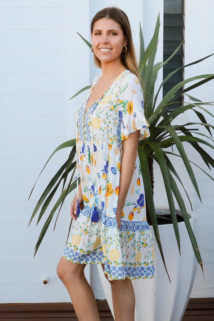 Abby Dress- White