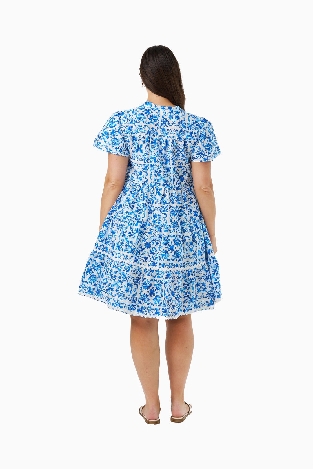 Ameera Dress - Porcelain Print