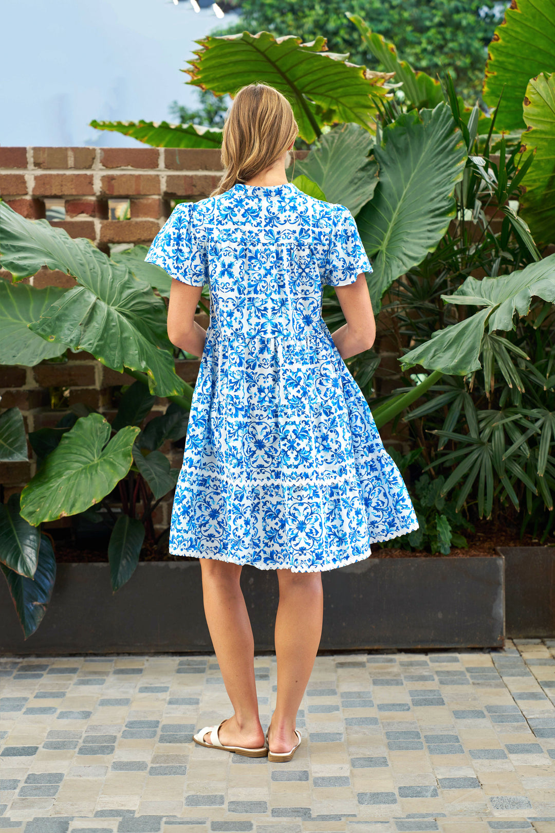 Ameera Dress - Porcelain Print