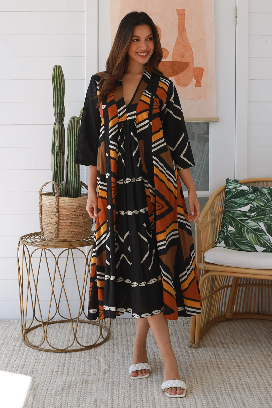 Amira Midi Dress - Black