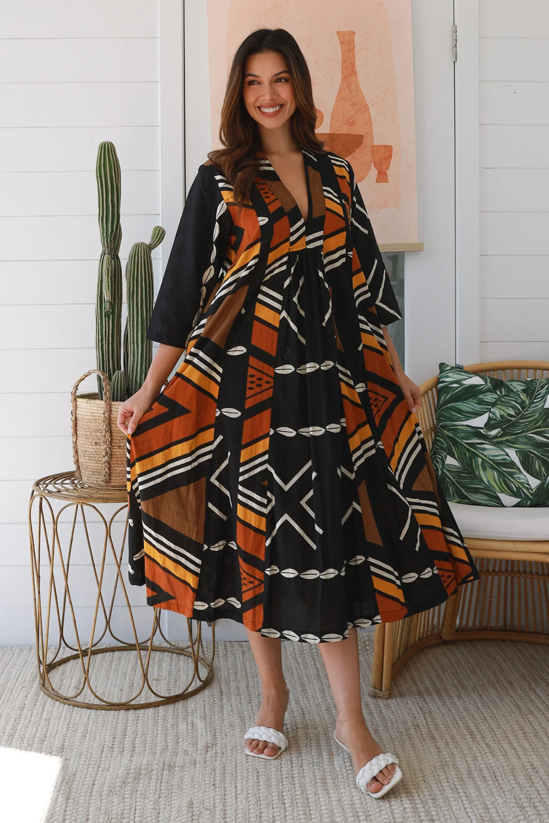 Amira Midi Dress - Black