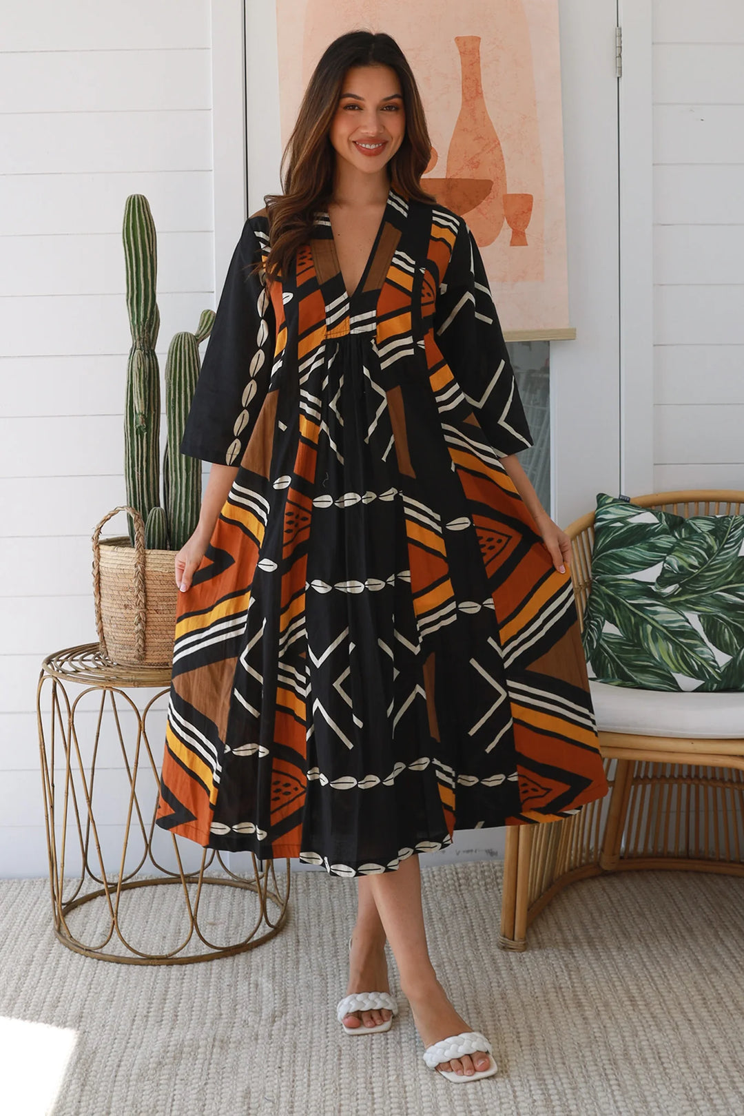 Amira Midi Dress - Black