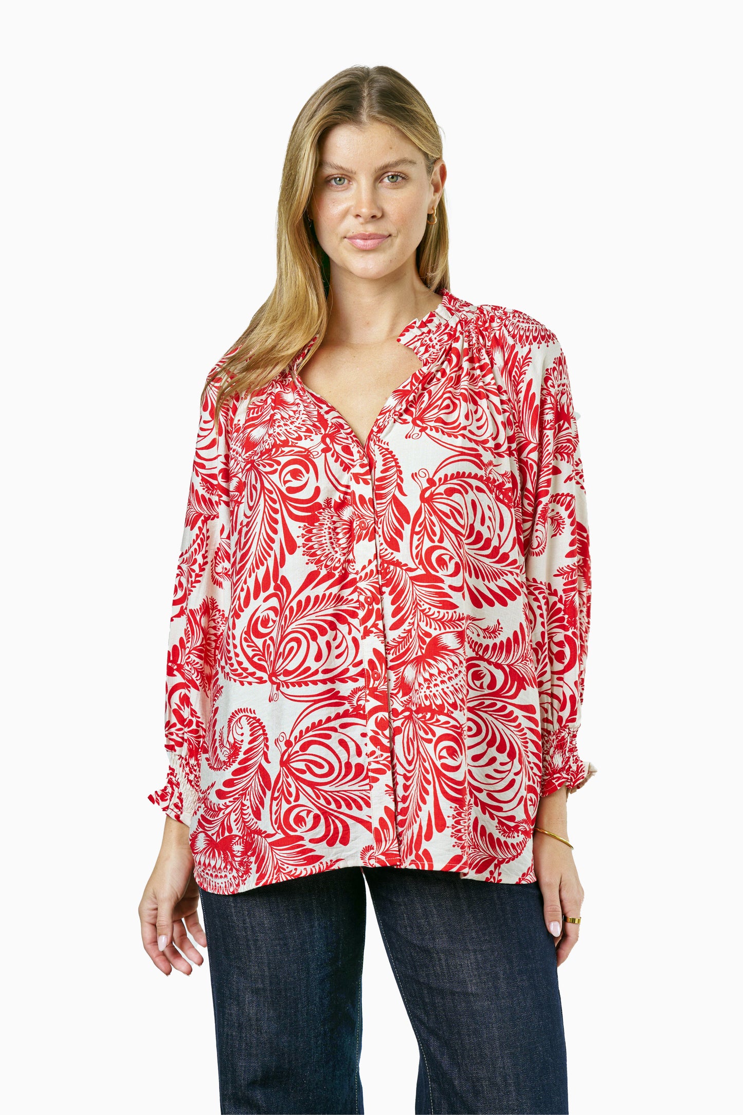 Antonia Shirt-Red