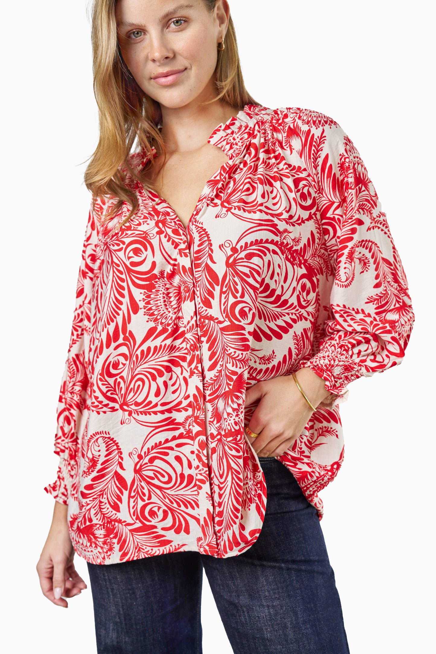 Antonia Shirt-Red