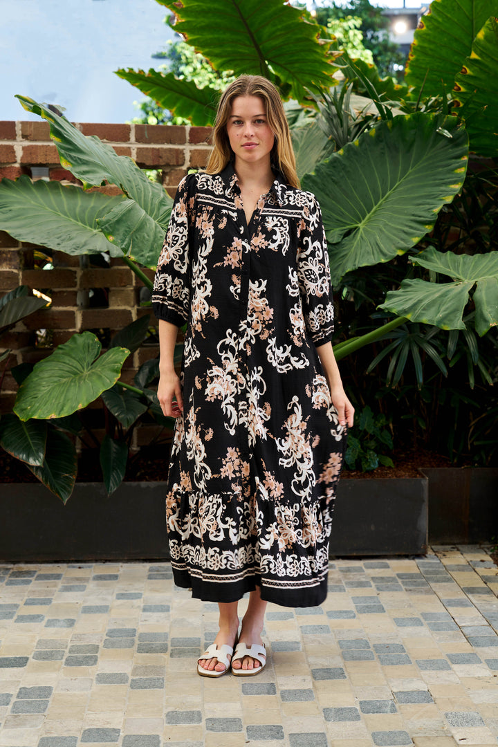 Barnes Dress - Black Print