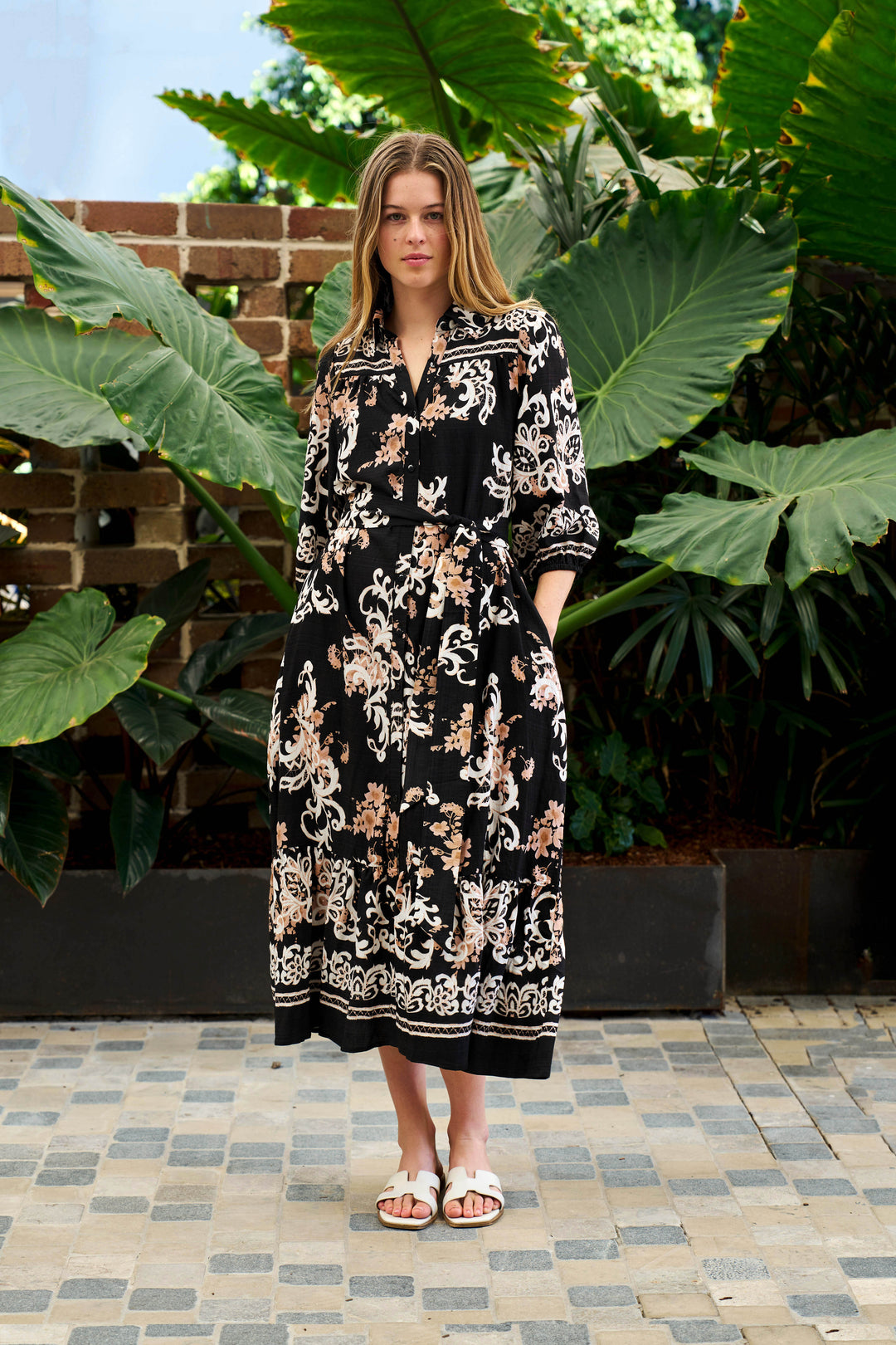 Barnes Dress - Black Print