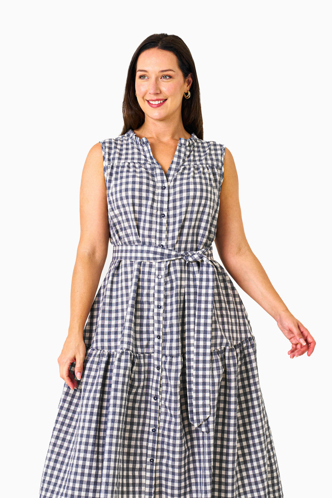 Cassandra Dress - Gray Beige