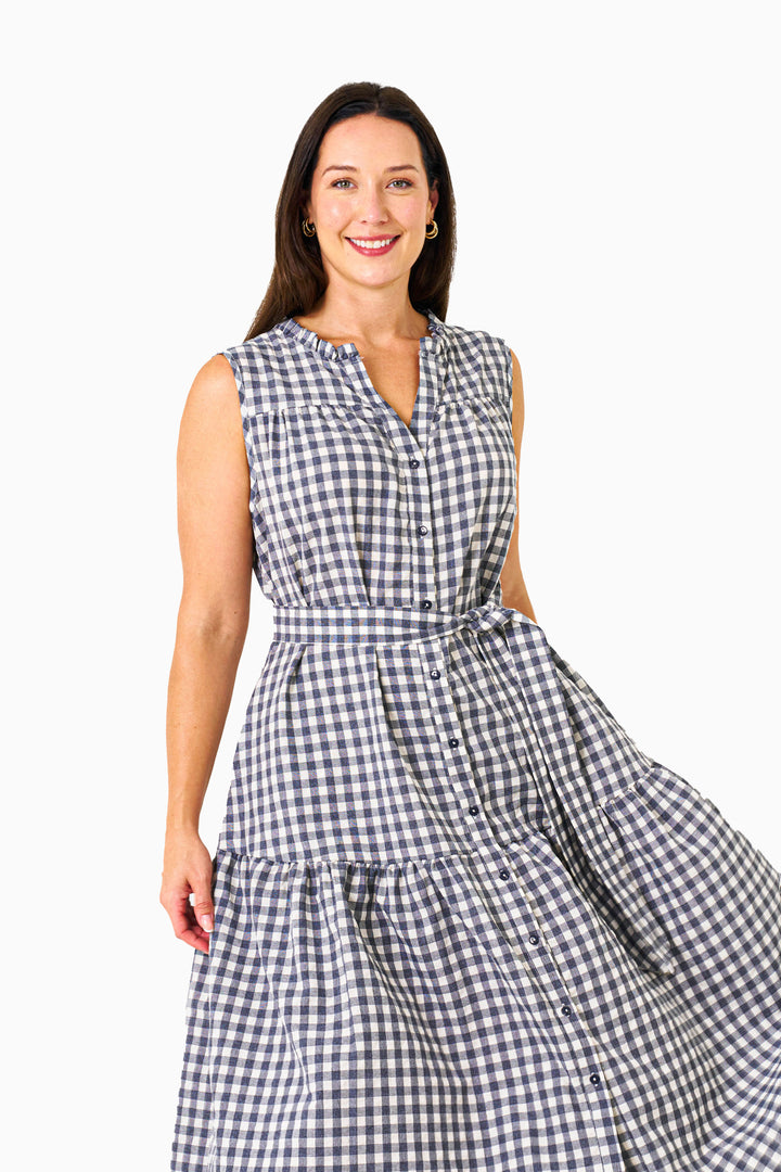 Cassandra Dress - Gray Beige