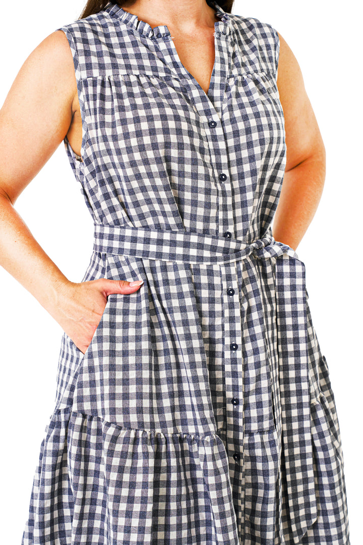 Cassandra Dress - Gray Beige