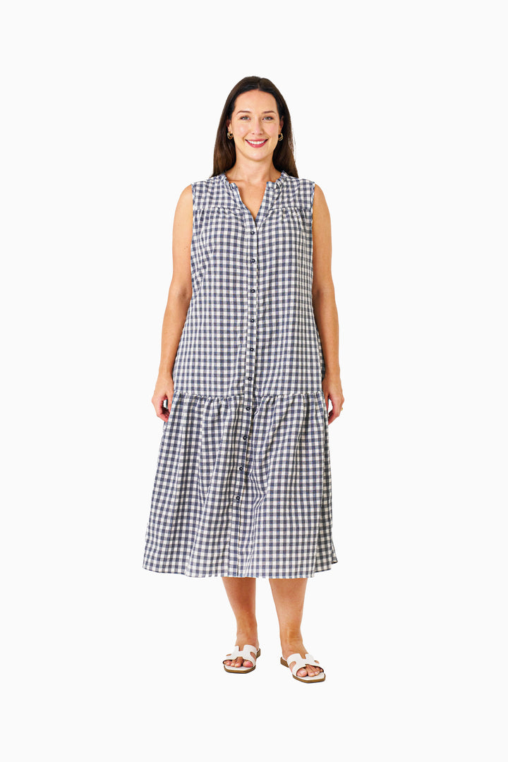 Cassandra Dress - Gray Beige