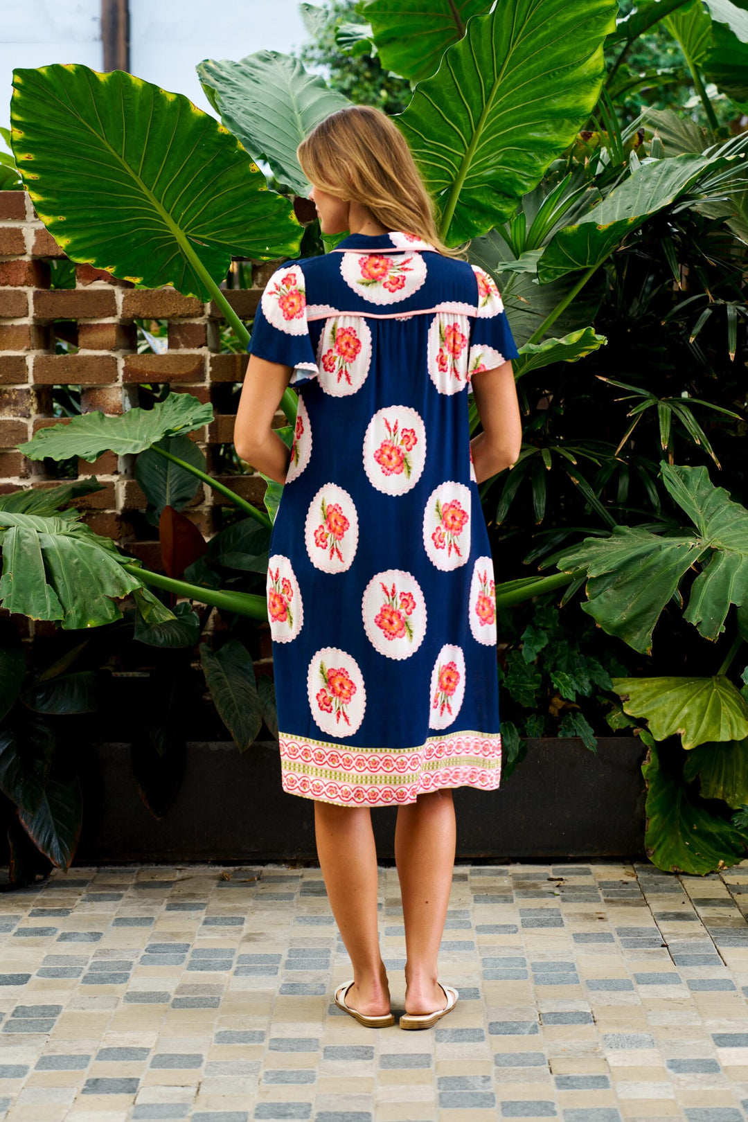 Chantilly Dress - Navy