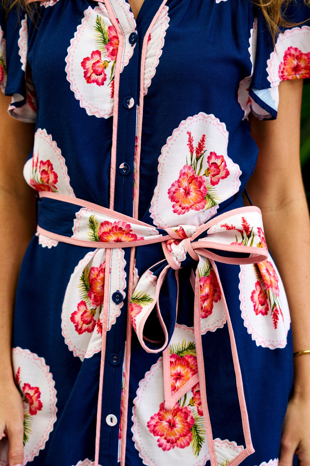Chantilly Dress - Navy