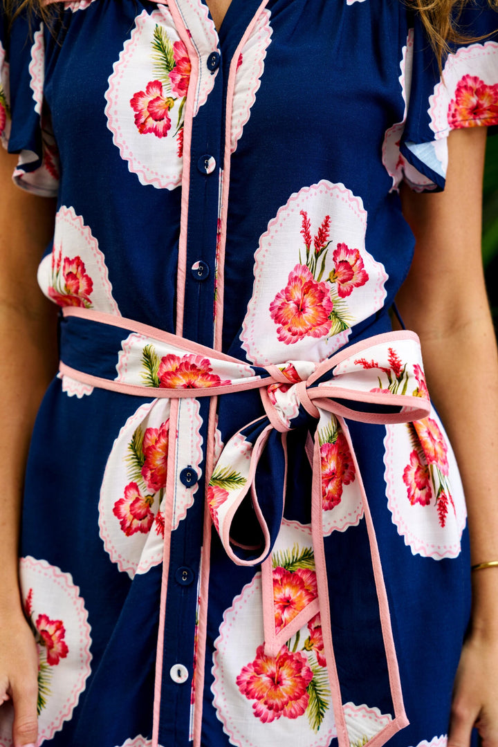 Chantilly Dress - Navy