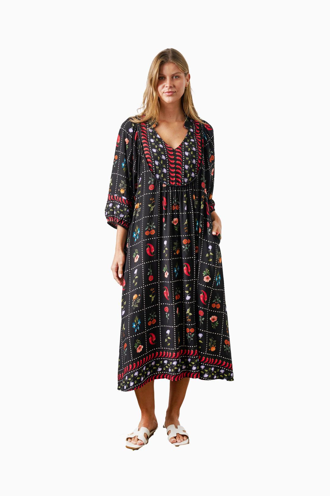 Charley Dress - Black Chilli