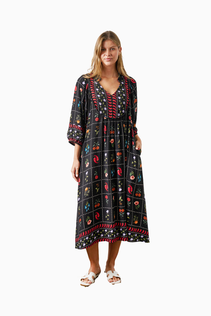 Charley Dress - Black Chilli