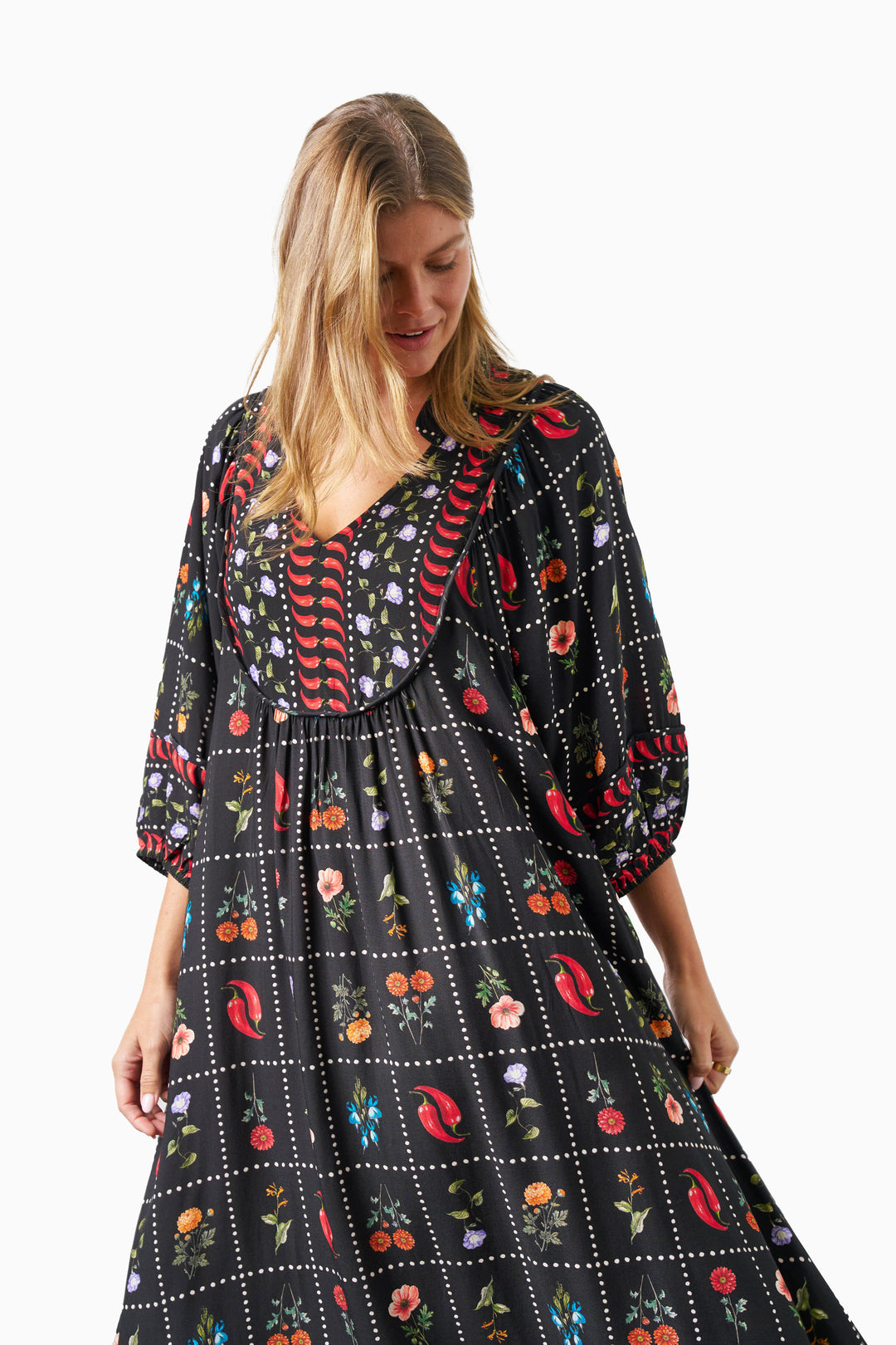 Charley Dress - Black Chilli