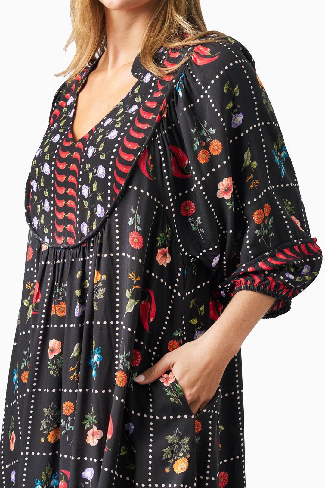 Charley Dress - Black Chilli