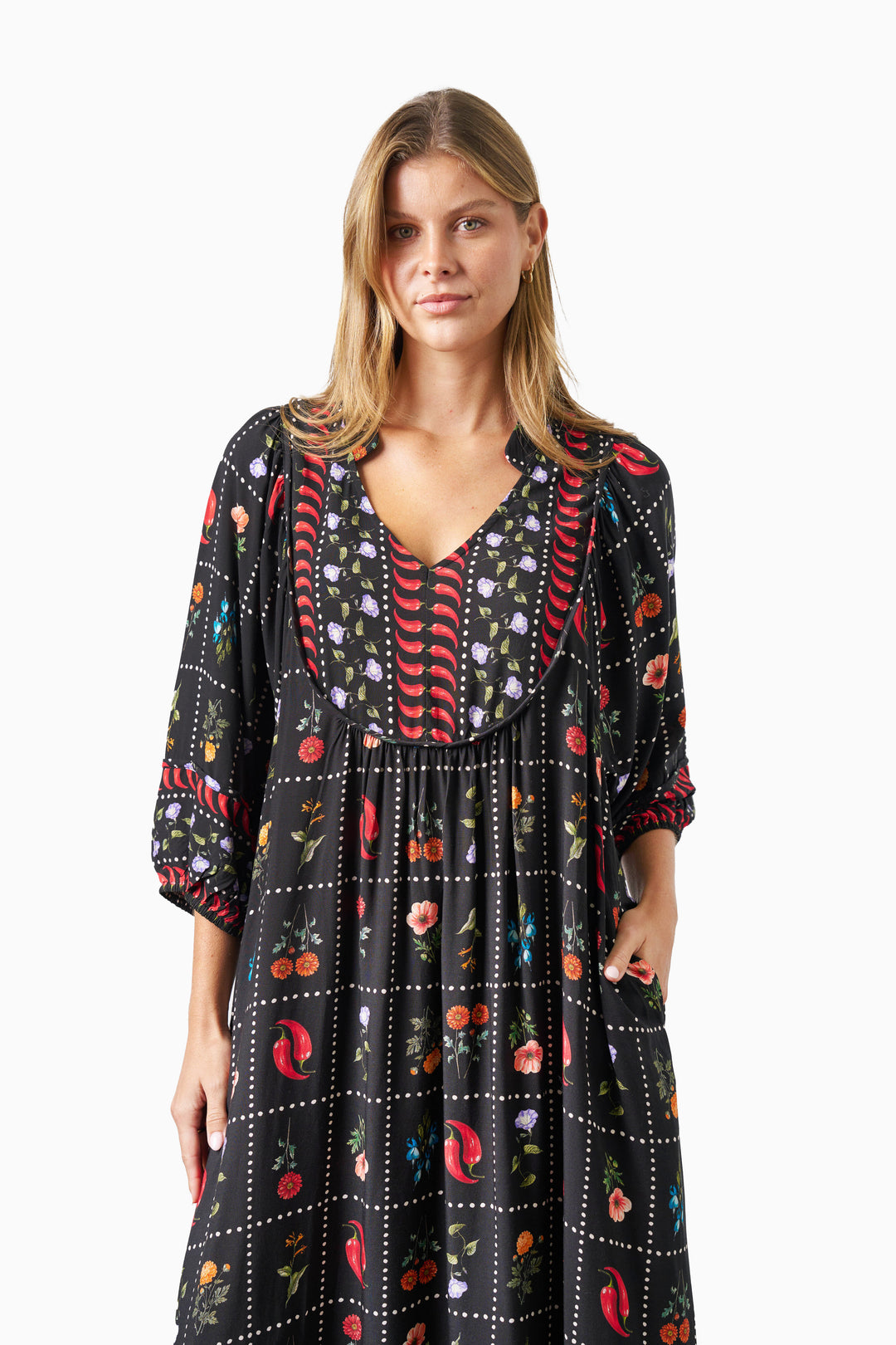 Charley Dress - Black Chilli