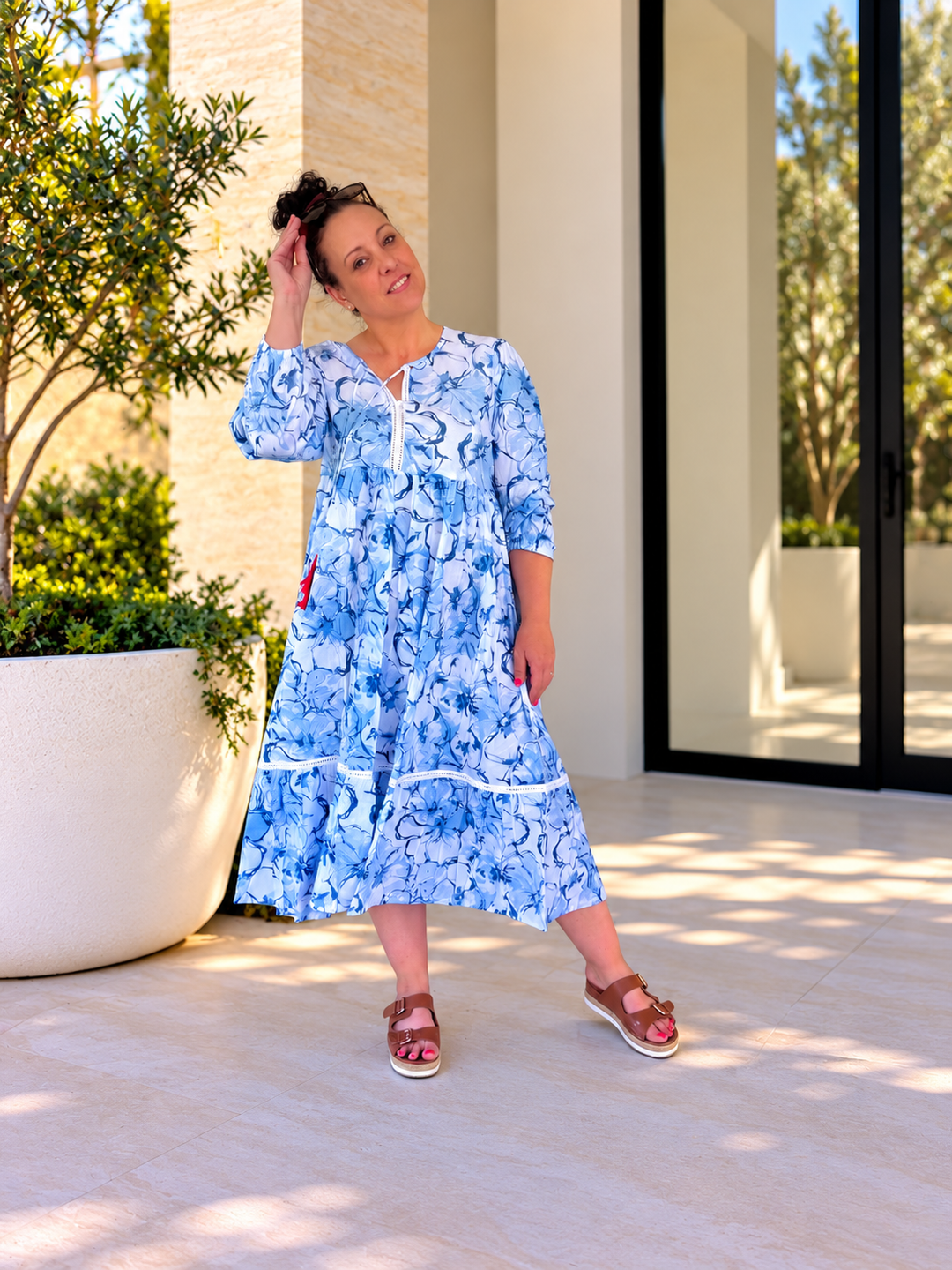 Manale Dress - Cornelia Blue