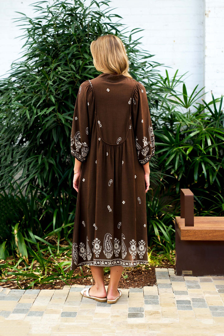 Boho-Deleon Dress brown