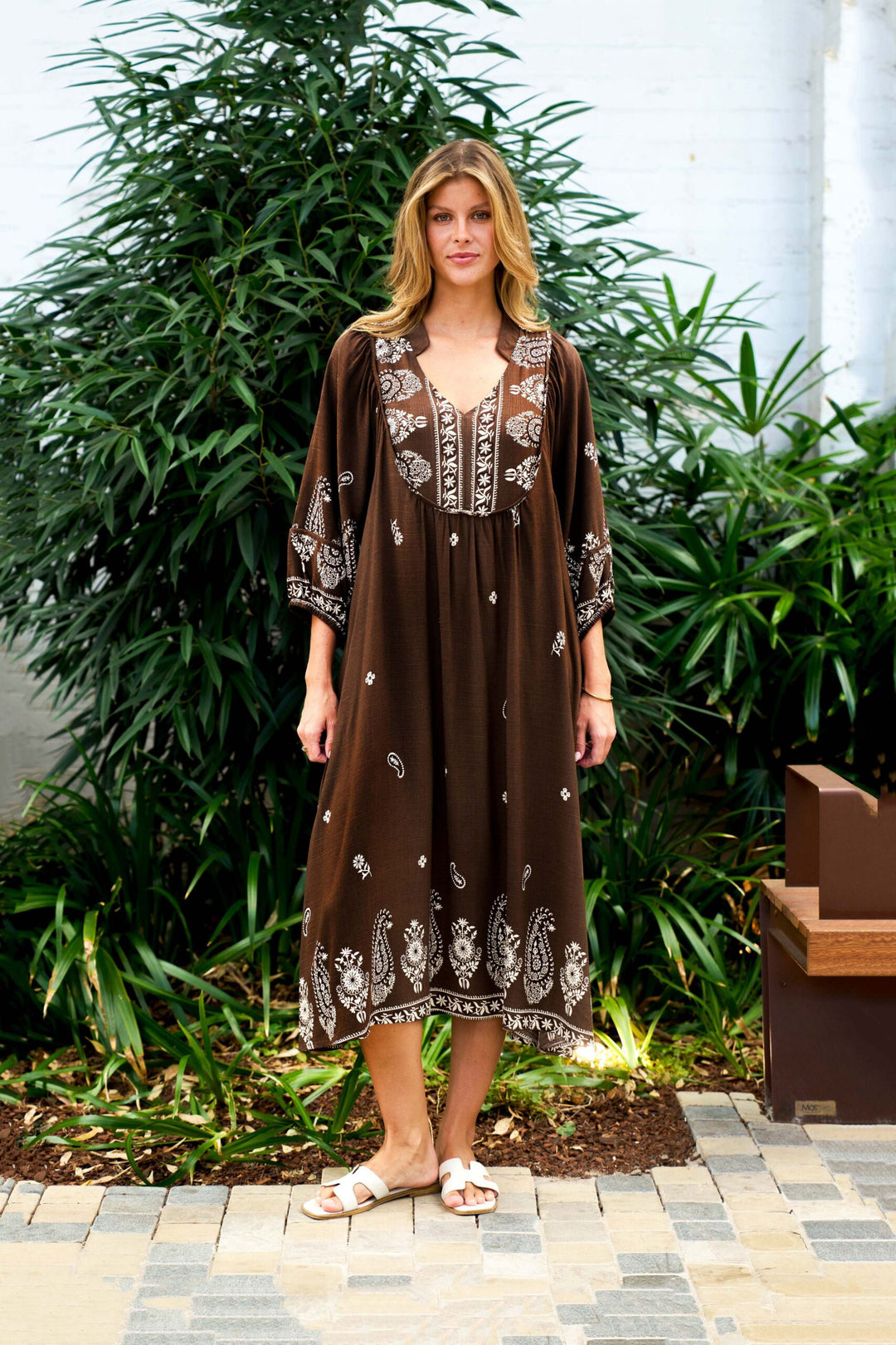 Boho-Deleon Dress brown