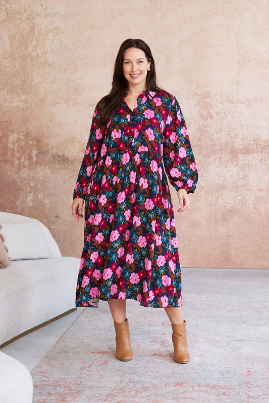 Dexter Dress - Hazy Floral Print