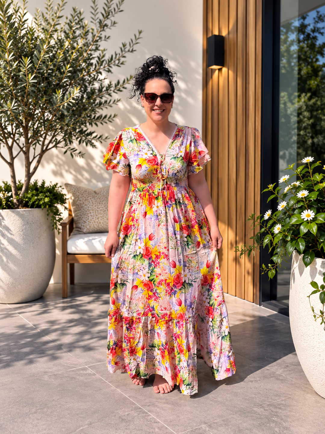 Freyja Maxi Dress – Multi Floral