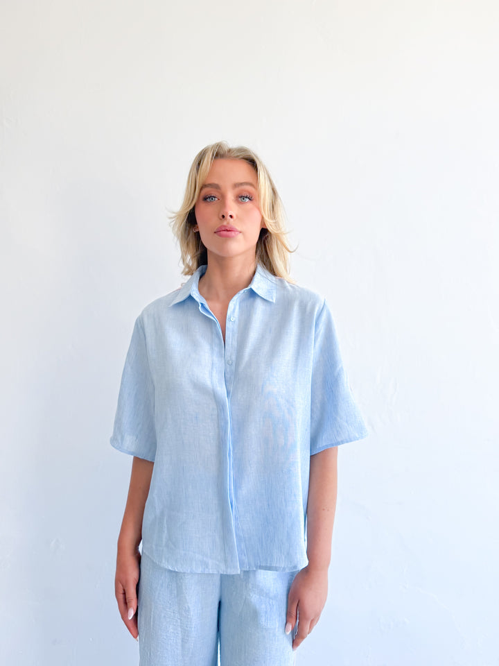 Ella Shirt - Sky Blue