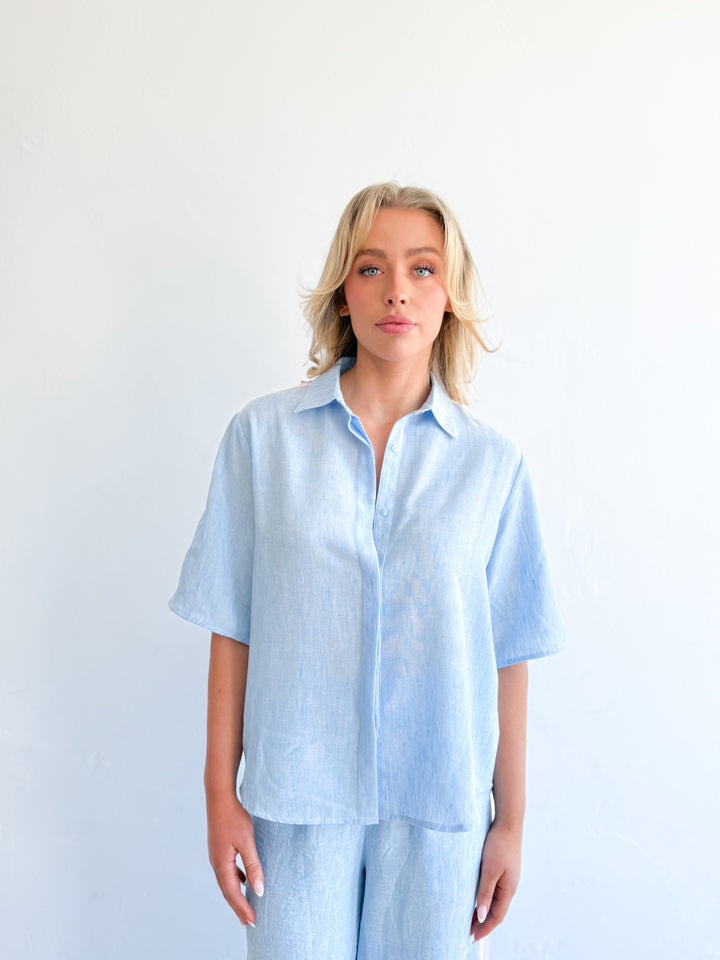 Ella Shirt - Sky Blue