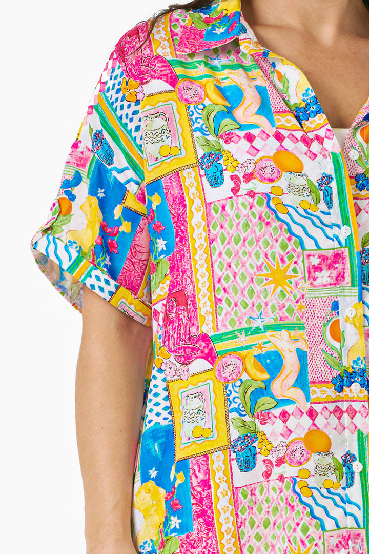 Eshal Shirt - Multi Print
