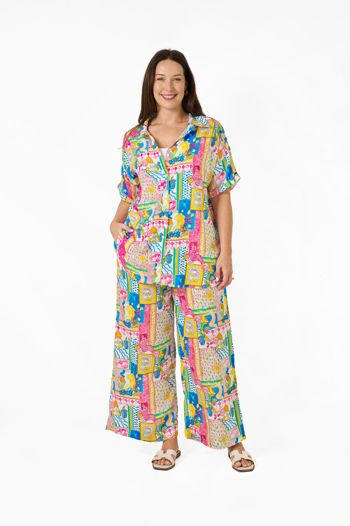 Eshal Pants - Multi Print