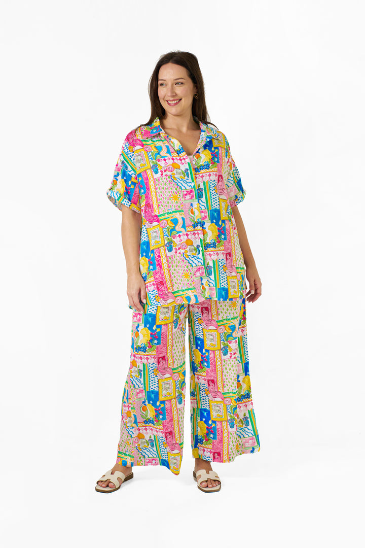 Eshal Pants - Multi Print