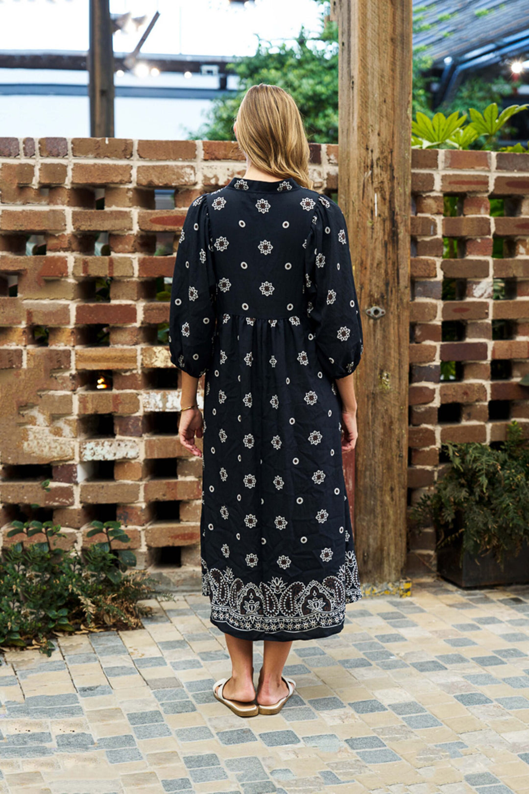 Figueroa Dress – Black Floral