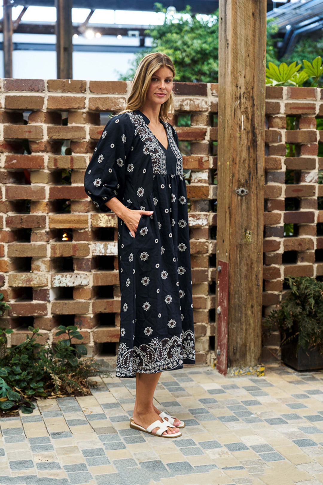 Figueroa Dress – Black Floral