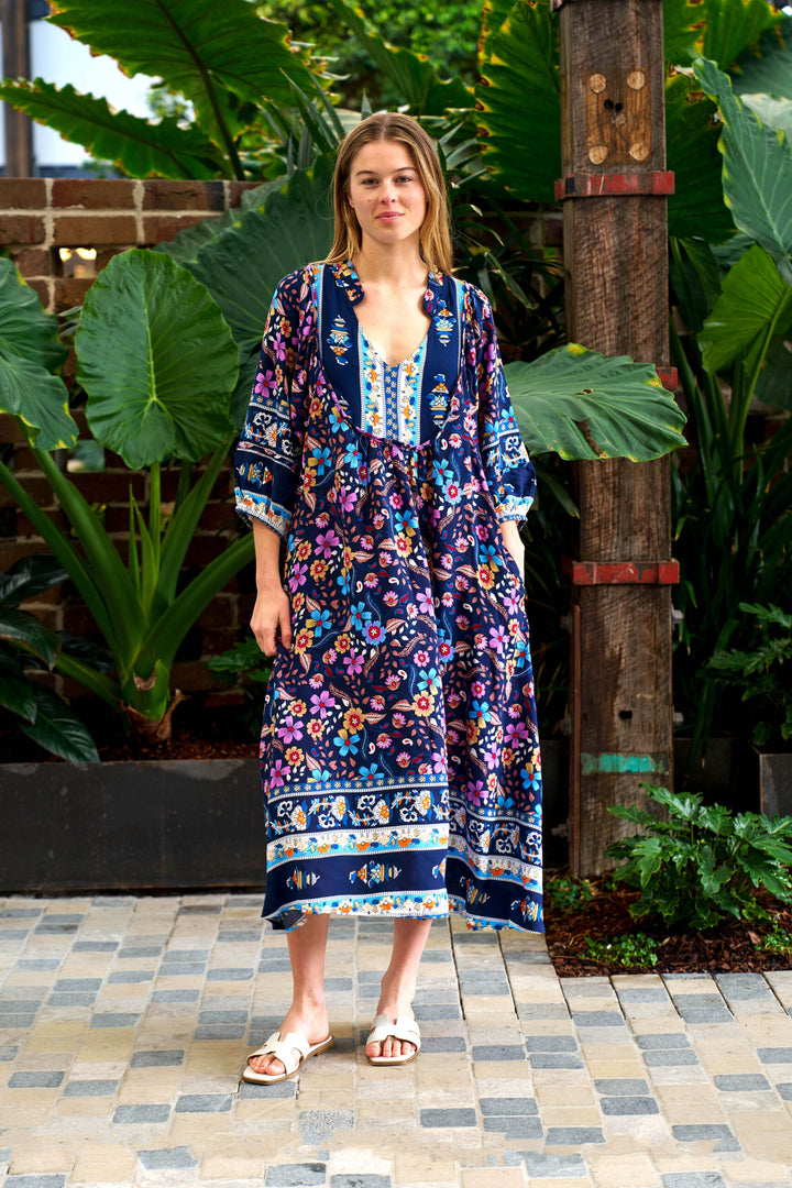 Fintan Dress – Navy Floral