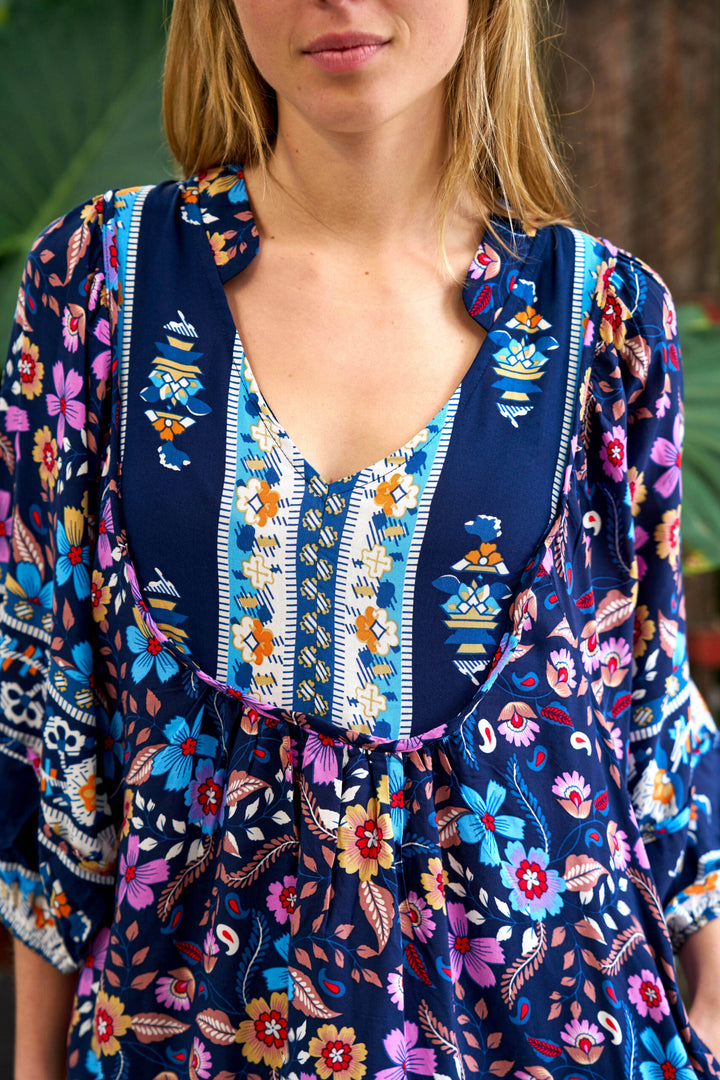 Fintan Dress – Navy Floral