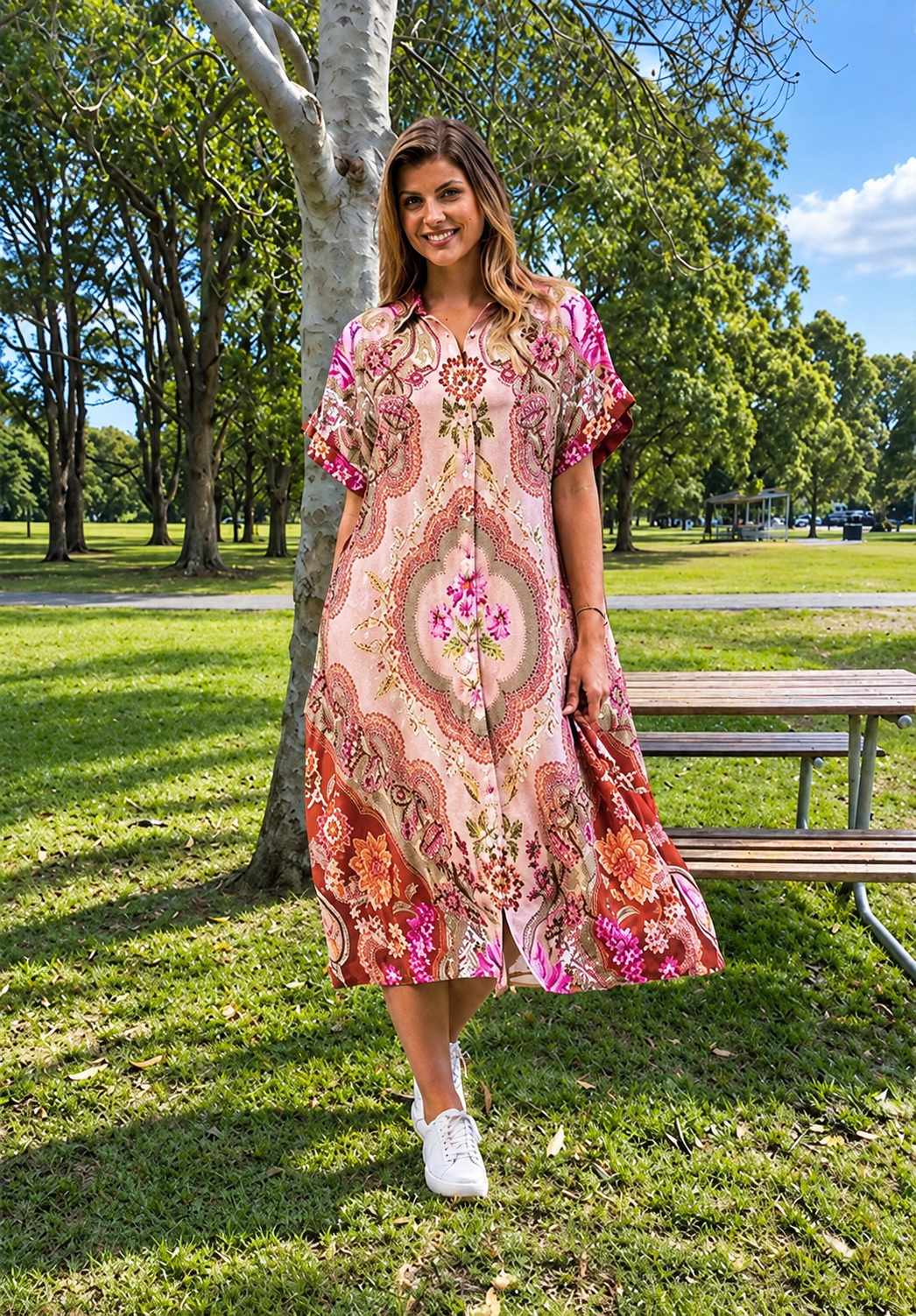 Fionn Midi Dress - Heritage Floral