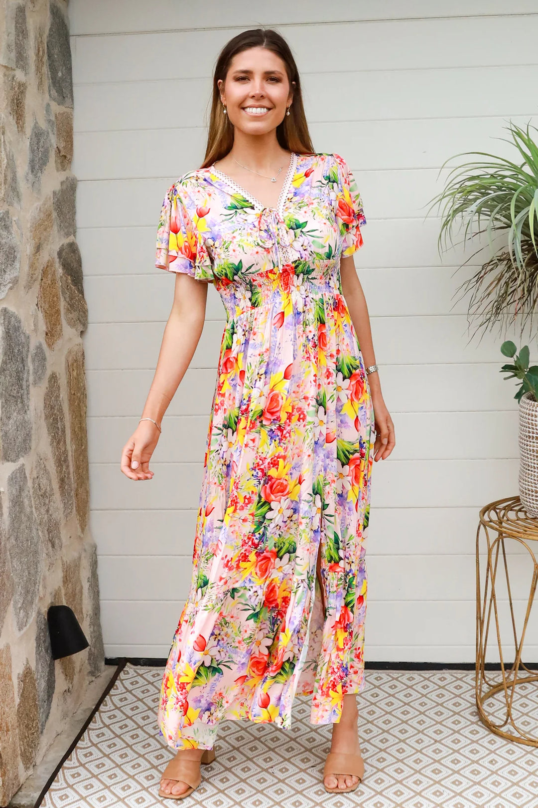 Freyja Maxi Dress – Multi Floral