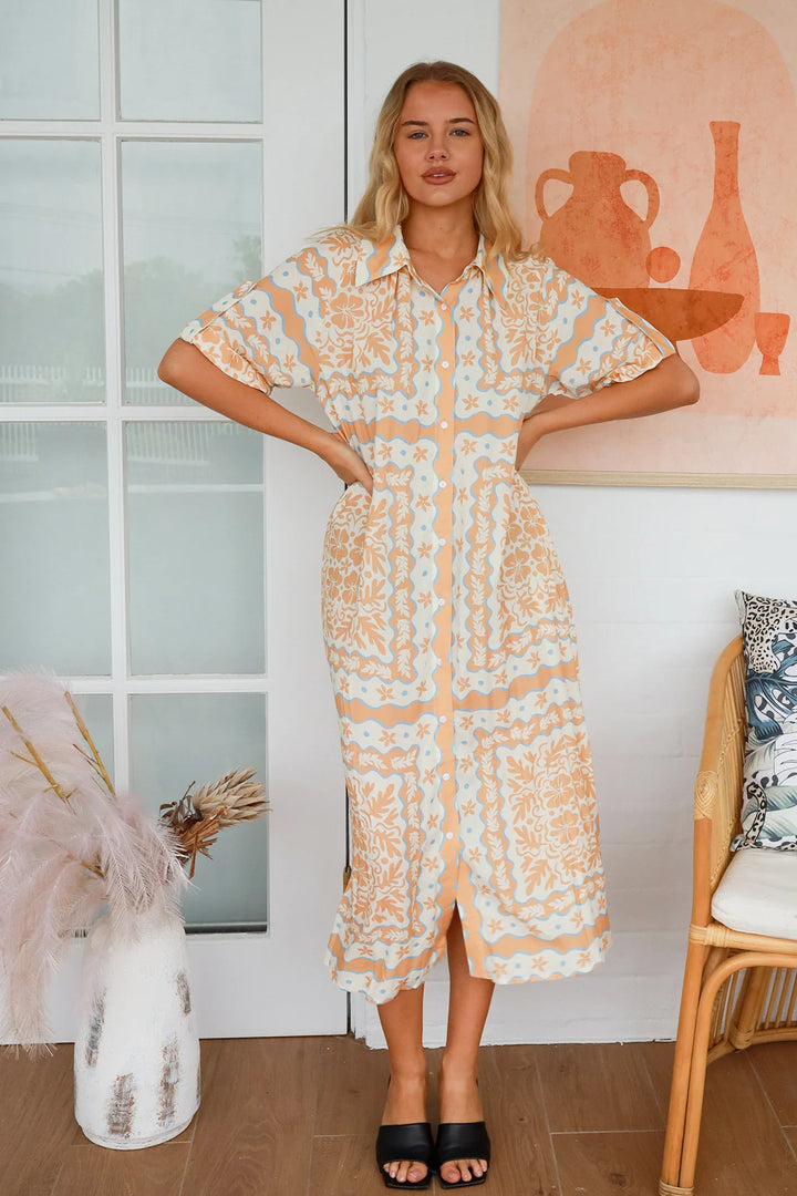 Gina Maxi Dress-Multi