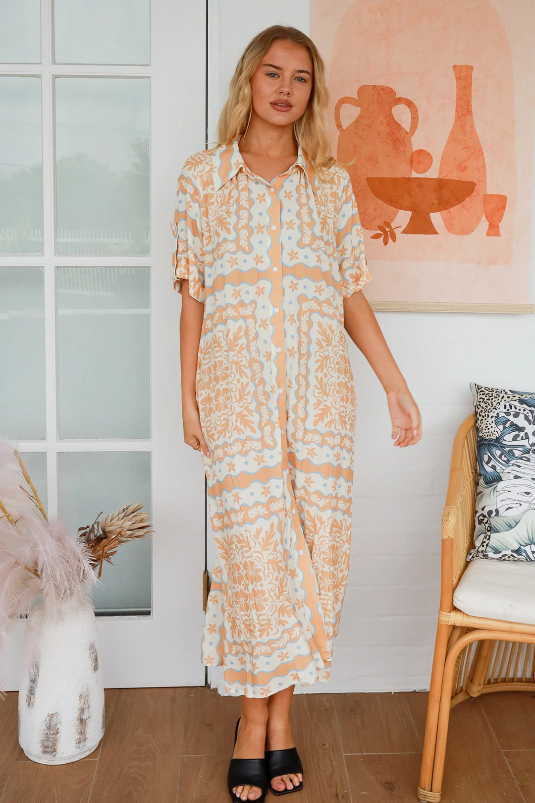 Gina Maxi Dress-Multi