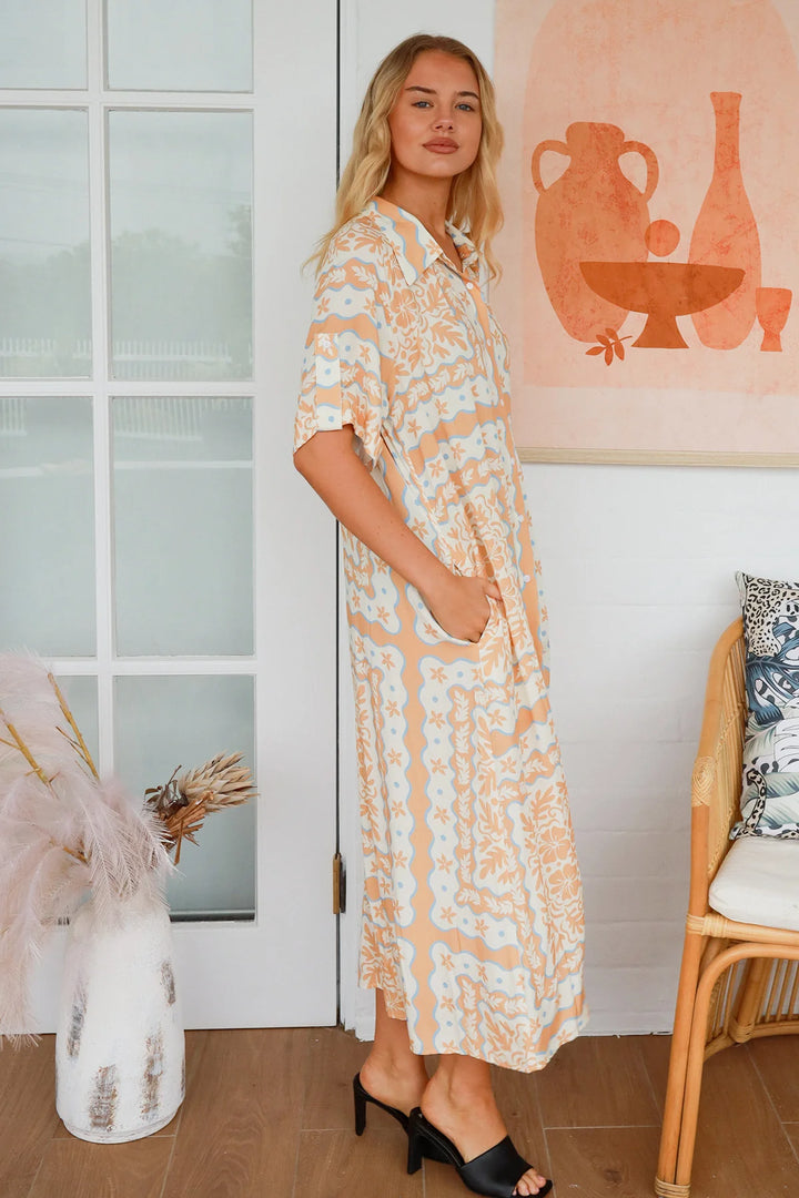 Gina Maxi Dress-Multi