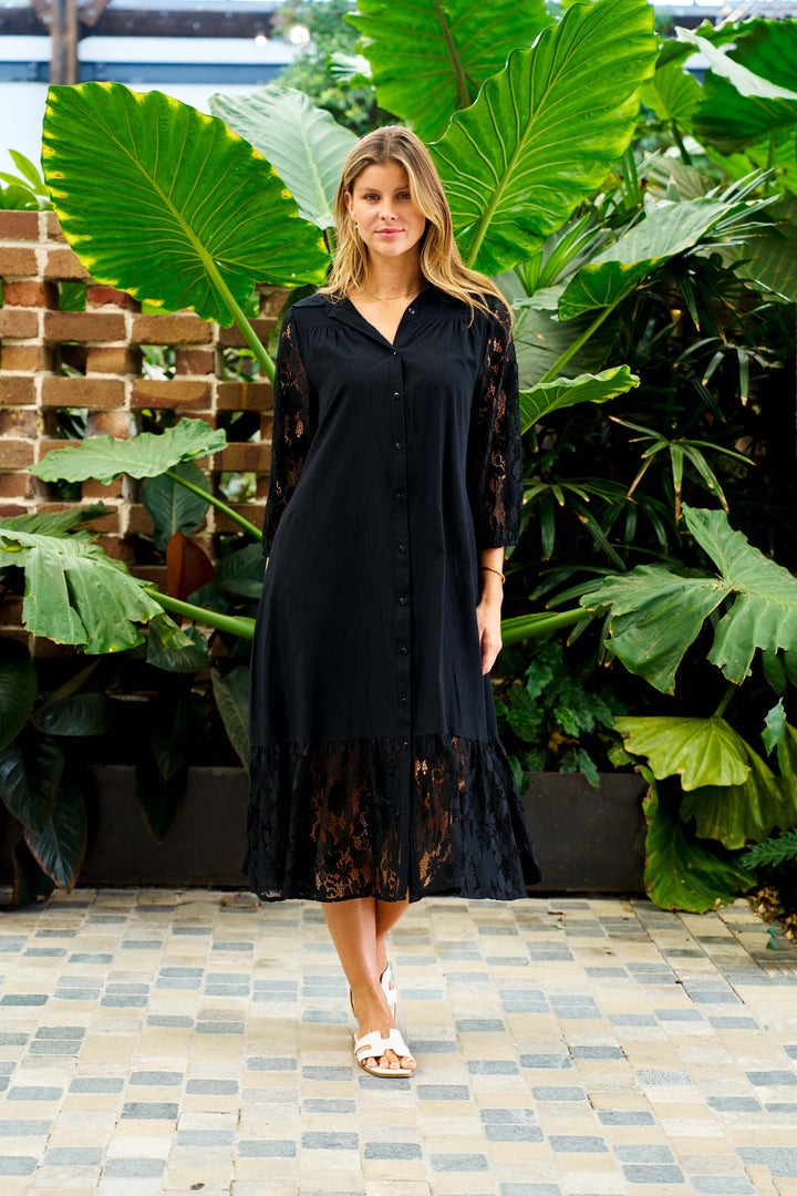 Hashim Midi Dress - Black