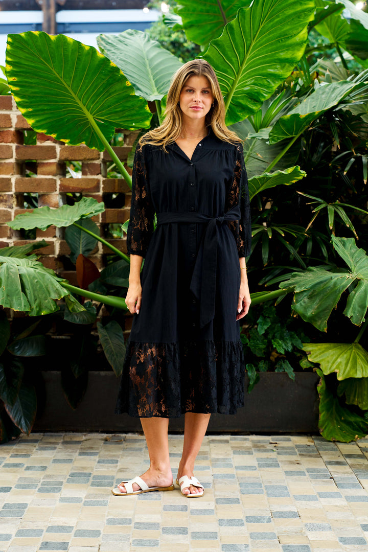 Hashim Midi Dress - Black