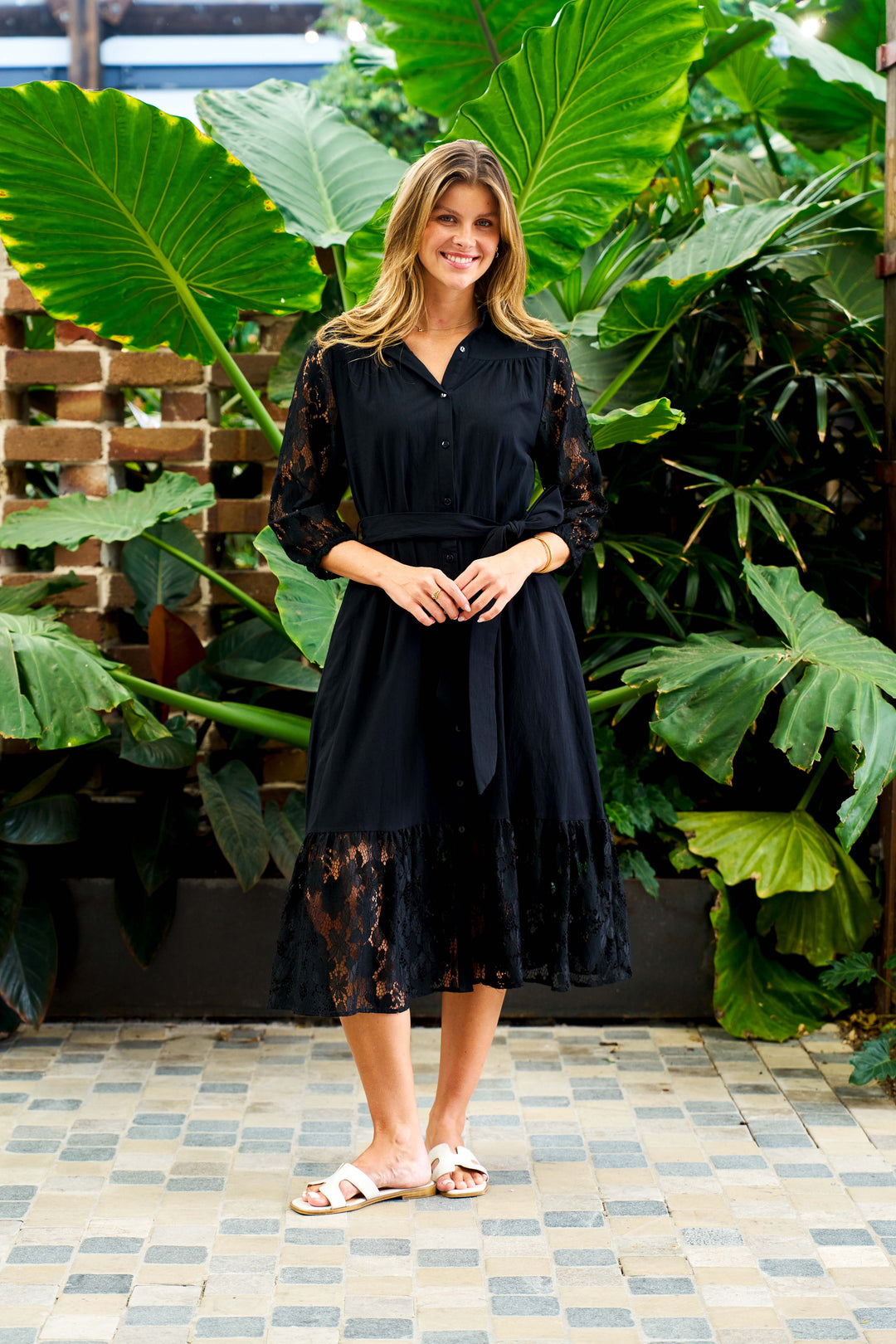 Hashim Midi Dress - Black