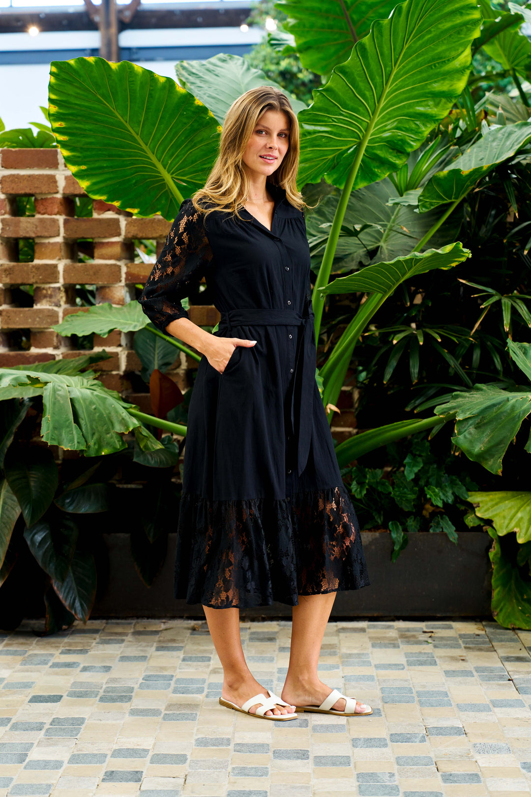 Hashim Midi Dress - Black