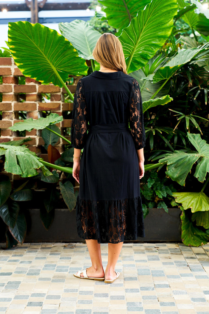 Hashim Midi Dress - Black